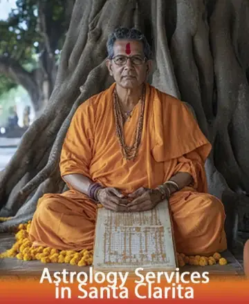 In the embrace of ancient trees, a serene figure clad in vibrant orange radiates wisdom and tranquility. His calm presence invites you to explore the mysteries of the universe with gentle guidance and profound insight. Astrology services in Santa Clarita.