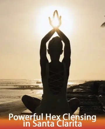 In the gentle embrace of the setting sun, a serene figure finds solace and unity with the universe. This tranquil moment whispers peace, inviting the soul to release burdens and embrace clarity. Powerful hex cleansing in Santa Clarita.
