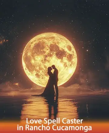 Under the gentle glow of a radiant moon, two silhouettes embrace, enveloped in a serene dance of light and shadow. This celestial moment whispers of eternal connection and the universe's comforting embrace. Love spell caster in Rancho Cucamonga.