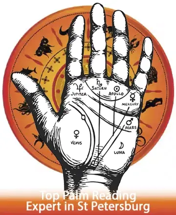 In the gentle embrace of ancient wisdom, a hand unfolds, revealing the celestial dance of planets and lines. Each mark whispers stories of destiny and hope, inviting you to explore life's potential with trust and serenity. Palm reading in St Petersburg.