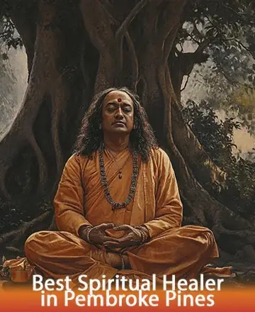 In the serene embrace of nature, a wise soul sits calmly beneath an ancient, majestic tree. Clad in tranquil robes, he exudes a profound sense of peace and wisdom, inviting you to explore a journey of inner harmony and spiritual awakening. Spiritual healing in Pembroke Pines.
