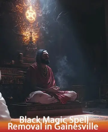 In the serene glow of a sacred space, a wise soul sits enveloped in tranquility, inviting a gentle peace that washes over the spirit. The air is filled with a calming energy, guiding you towards inner clarity and harmony. Black magic spell removal in Gainesville.