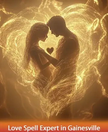 In a gentle embrace of golden light, two souls connect, wrapped in the warmth of love and understanding. This serene moment is a testament to the harmonious energy that brings hearts together, creating a sanctuary of peace and affection. Love spell expert in Gainesville.