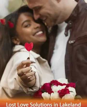 In a moment of tender connection, two souls embrace, surrounded by the gentle warmth of blooming roses. The joy in their eyes speaks of renewed hope and cherished memories, echoing a promise of love rekindled and hearts united. Lost love solutions in Lakeland.