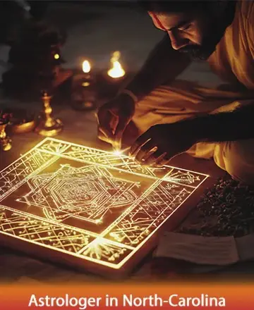 In a serene, candlelit setting, a wise practitioner gently tends to an intricate mandala, symbolizing harmony and enlightenment. The warm glow invites a sense of peace and introspection, guiding you towards inner tranquility and understanding. Spiritual guidance in North Carolina.