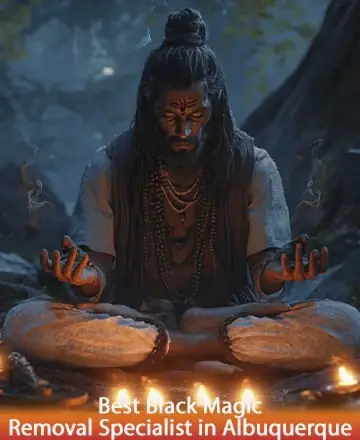 In a serene forest setting, a wise sage sits in deep meditation, surrounded by the gentle glow of candlelight. His presence radiates peace and wisdom, inviting you to find solace and balance. Embrace the tranquility of spiritual cleansing in Albuquerque.