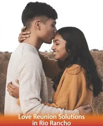 In a serene embrace filled with warmth and tenderness, two souls find solace and connection, creating a moment of pure harmony and trust. Their gentle smiles speak of a love rekindled, wrapped in the comforting embrace of nature. Love reunion solutions in Rio Rancho.