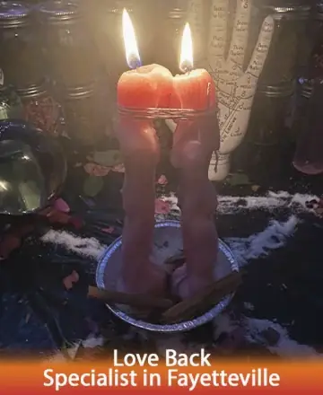 In a serene setting adorned with gentle candlelight, the essence of unity and warmth envelops the space. The soft glow invites a sense of calm, fostering deep connections and heartfelt intentions. Love back specialist in Fayetteville.