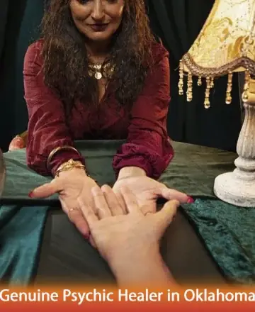 In the gentle glow of a warmly lit room, a serene guide extends her hand, offering comfort and wisdom. Her presence radiates tranquility, inviting you to explore the depths of your spirit with trust and openness. Spiritual guidance in Oklahoma.