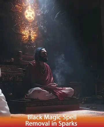 In a serene sanctuary bathed in gentle light, a wise sage sits in tranquil meditation, enveloped in an aura of calm and wisdom. The peaceful atmosphere invites a deep sense of trust and inner peace, guiding you gently toward spiritual renewal. Black magic spell removal in Sparks.