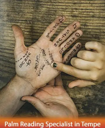 In a serene moment of connection, a gentle hand traces the lines of destiny, uncovering stories etched by time. This sacred interaction brings comfort and insight, offering a path to inner peace and understanding. Palm reading specialist in Tempe.