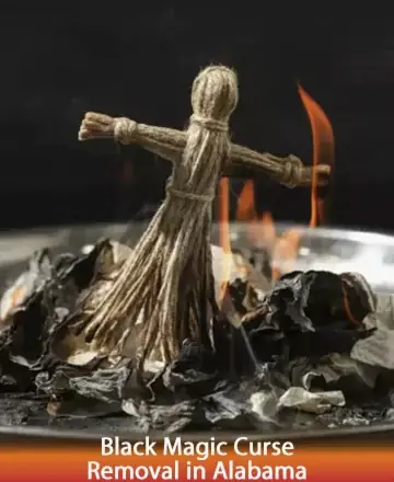 In the gentle dance of flames, a woven figure stands amidst the ashes, symbolizing the release of burdens and the dawn of inner peace. The warmth of transformation envelops the soul, inviting serenity and renewal. Black magic curse removal in Alabama.
