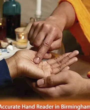 In a serene and nurturing space, a gentle hand guides the way to inner peace and self-discovery. The soft glow of candlelight and the warmth of human touch invite a journey of trust and understanding. Palm reading in Birmingham.
