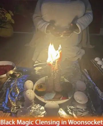 In a serene sanctuary, the gentle glow of candlelight brings warmth and solace, inviting a deep sense of peace and introspection. The sacred arrangement evokes a connection to ancient wisdom, nurturing the spirit and soothing the soul. Black magic cleansing in Woonsocket.