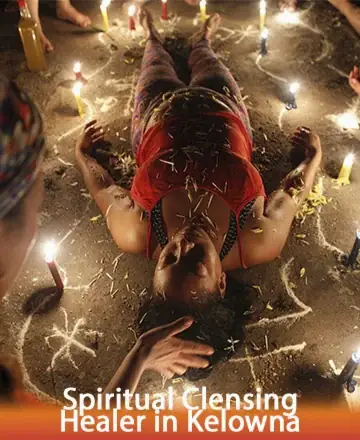 In a serene circle of soft candlelight, a soul finds solace and renewal. Surrounded by gentle symbols of peace, the warmth of healing embraces and nourishes the spirit. This sacred moment invites a deep, inner calm. Spiritual cleansing healer in Kelowna.