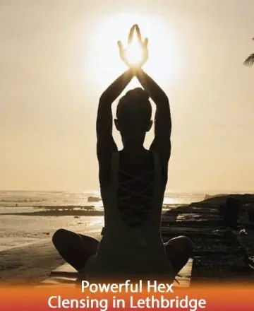 In the serene embrace of a golden sunset, a gentle soul finds tranquility and connection, reaching toward warmth and light. This moment of peace and reflection nurtures the spirit, inviting harmony and inner peace. Powerful hex cleansing in Lethbridge.