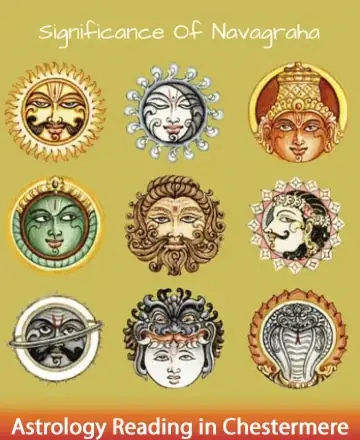 Discover the serene wisdom of the Navagrahas, beautifully illustrated to guide your spirit toward balance and harmony. Each celestial symbol whispers ancient tales of cosmic energy, inviting you to explore the profound impacts they hold. Embrace guidance and clarity. Astrology reading in Chestermere.