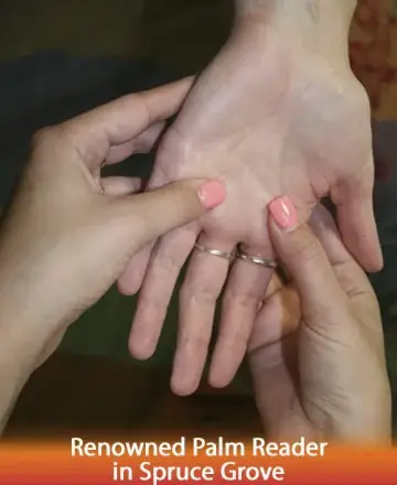 In the gentle embrace of understanding hands, a palm is delicately read, inviting clarity and peace. Each line tells a story, whispering secrets of the heart. Find solace and guidance in this sacred exchange. Palm reading in Spruce Grove.