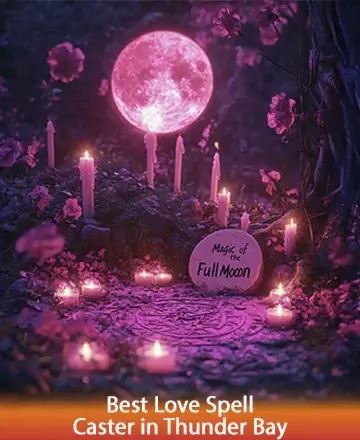 In the gentle glow of moonlit serenity, candles flicker softly amidst blooming flowers, creating a sacred space for reflection and peace. The enchanting atmosphere invites you to embrace the whispers of your heart. Experience profound connection and tranquility with love spell in Thunder Bay.