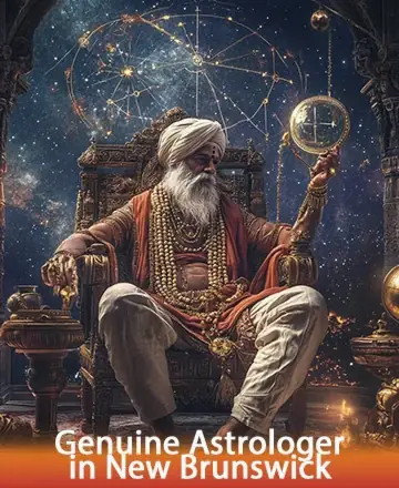 In the serene embrace of the cosmos, a wise guru sits, exuding peace and ancient wisdom. Surrounded by celestial wonders, his presence offers comfort and guidance to those seeking clarity. Trust his gentle spirit to illuminate your path. Genuine astrologer in New Brunswick.
