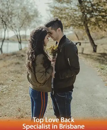 In a serene embrace under the gentle canopy of autumn trees, two souls find solace and connection, their hearts intertwined in a moment of pure harmony. This tender scene reflects the profound joy of rediscovered love. Love back specialist in Brisbane.