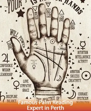 This beautifully illustrated palmistry guide offers a gentle exploration of the lines and symbols that shape our journey. Each detail whispers ancient wisdom, inviting introspection and nurturing a deeper connection with oneself. Discover the calming embrace of self-awareness with famous palm reading expert in Perth.