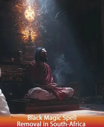 In the serene glow of sacred light, a wise soul sits in tranquil meditation, enveloped by the gentle embrace of peace and wisdom. The air is infused with a sense of calm and profound understanding, offering solace and clarity. Black magic spell removal in South Africa.