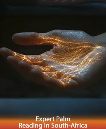 A gentle hand glows softly, illuminated by intricate, golden lines that weave a story of inner strength and serenity. This image evokes a sense of warmth and connection, inviting you to explore the wisdom within. Expert palm reading in South Africa.