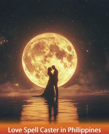 In the gentle embrace of a luminous full moon, two souls find solace and connection, reflecting the tender harmony of love's pure essence. This celestial moment whispers of eternal bonds and heartfelt dreams. Love spell caster in Philippines.