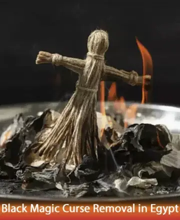 In the gentle embrace of flickering flames, a small figure stands resilient, surrounded by the soothing warmth of transformation. The scene whispers of release and renewal, inviting peace to flow into your life with grace and harmony. Black magic curse removal in Egypt.